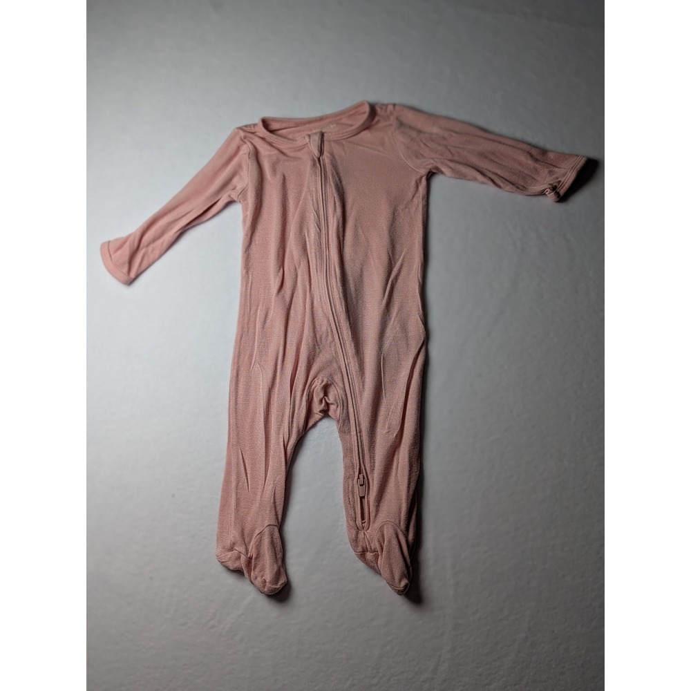 Carters‎ Baby Girl 3M Pink Long Sleeve Footed Sleeper Two Way Zip Pajamas